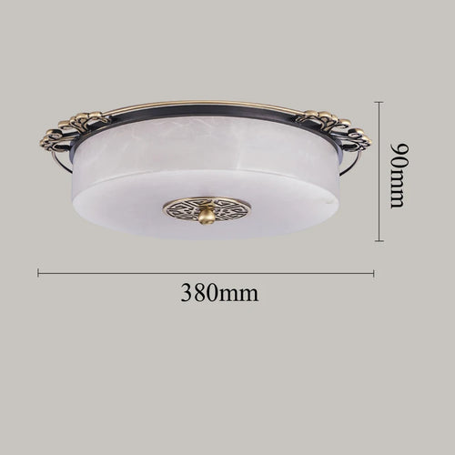 plafonnier led luxe marbre circulaire pour grand ménage