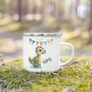 Mug enfant personnalisé motif animal tasse émail poignée
