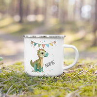 Mug enfant personnalisé motif animal tasse émail poignée