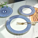 Assiette céramique style européen motif élégant thé