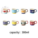 Ensemble 4 tasses empilables style japonais rétro céramique