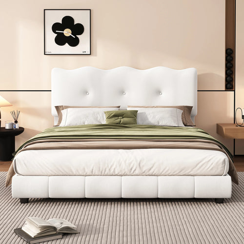 lit tapissier avec sommier à lattes tête de lit réglable velours minimaliste