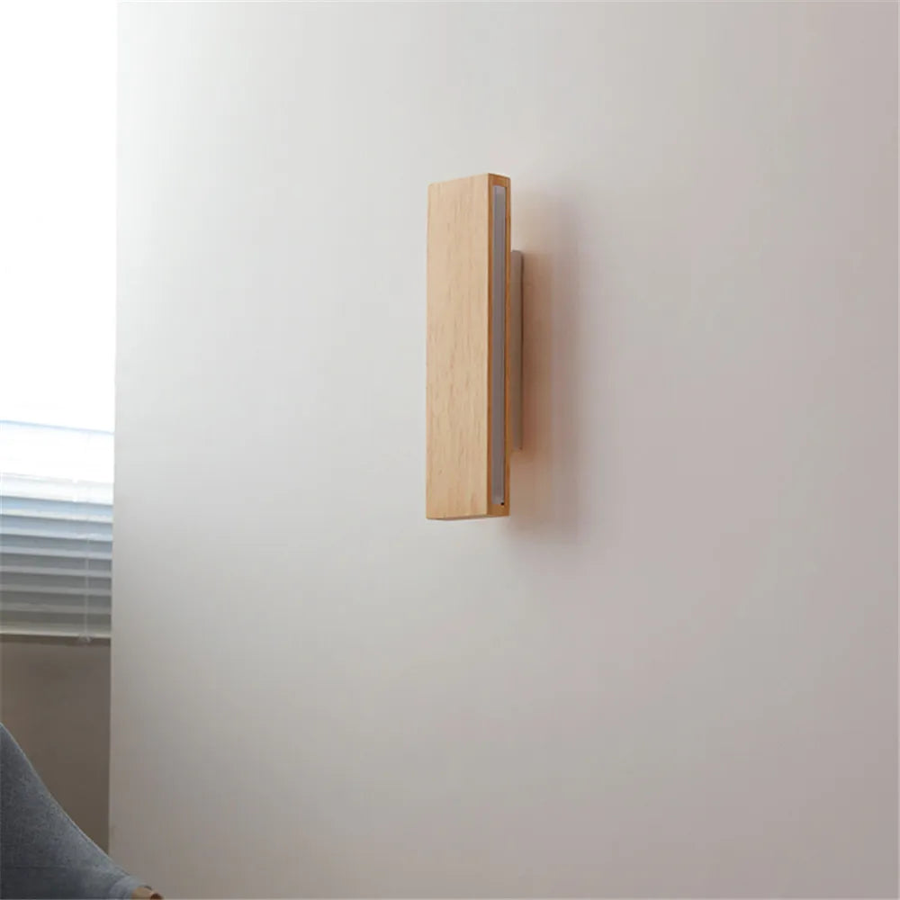applique murale led en bois design moderne pour intérieur - vue 4 sur 9