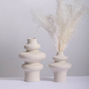 vase moderne en céramique décoration en spirale pour fleurs