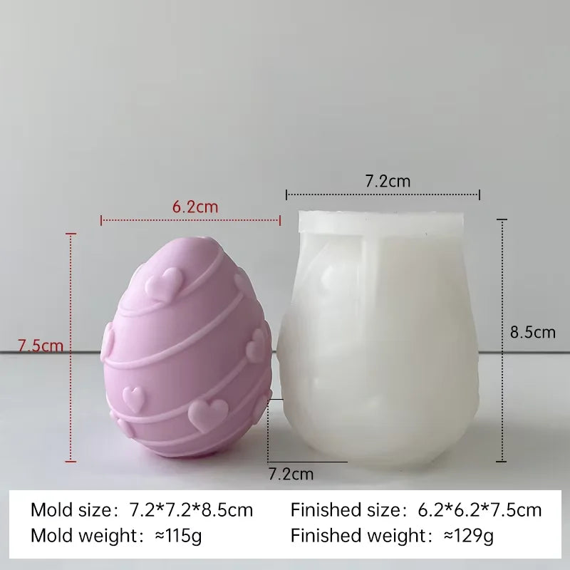 moule en silicone pour bougies œufs de pâques fait maison - vue 15 sur 21