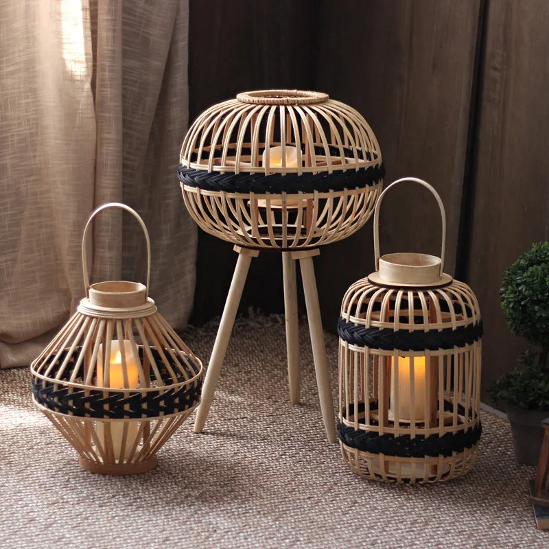 Lampe chandelier romantique aux chandelles - vue 6 sur 10