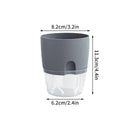 pot de fleurs auto-arrosant en plastique pour plantes succulentes