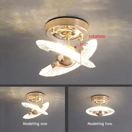 plafonnier led moderne en cristal luminaire intérieur décoratif