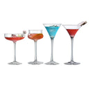 Verres elegants a pied pour cocktails champagne vin