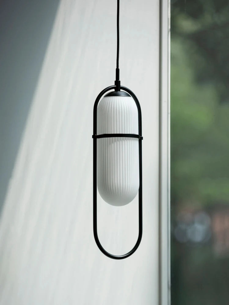 lustre industriel moderne en verre et métal pour décoration intérieure