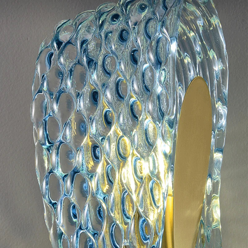 applique murale led de luxe en forme de fleur moderne en cuivre - vue 7 sur 8