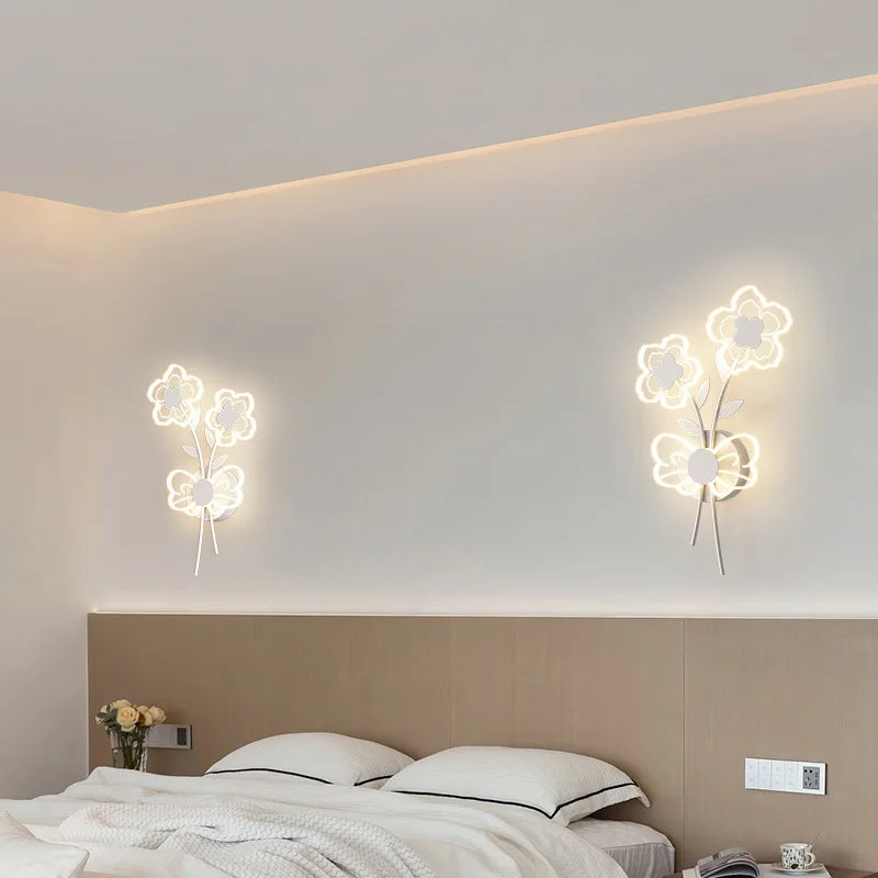 applique murale led spectre complet protection yeux tricolore feuilles créative