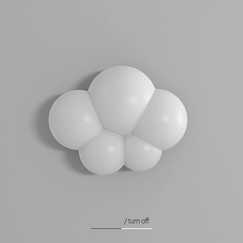 applique murale moderne en forme de nuage blanc pour intérieur
