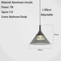 SANDYHA Suspension moderne LED Mesita De Noche dortoir chambre salon salle à manger étude Suspension Luminaire lustres