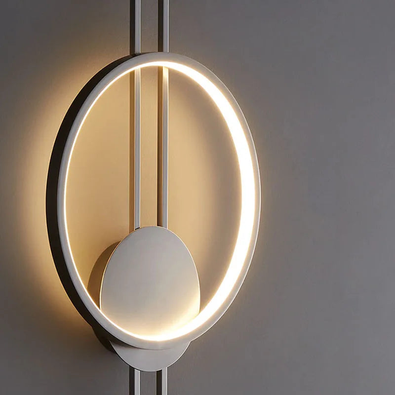 applique murale led minimaliste à trois gradations art déco - vue 7 sur 8