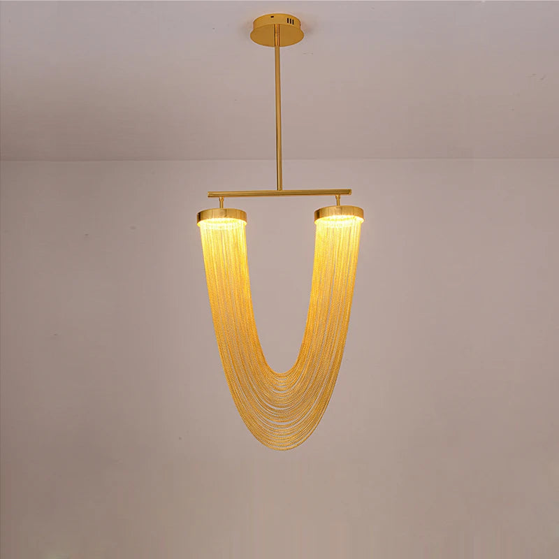 lustre design en aluminium led nouvelle tendance 2022 - vue 6 sur 21