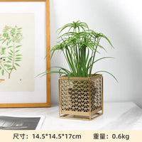 pot de fleurs doré léger et nordique créatif et tendance