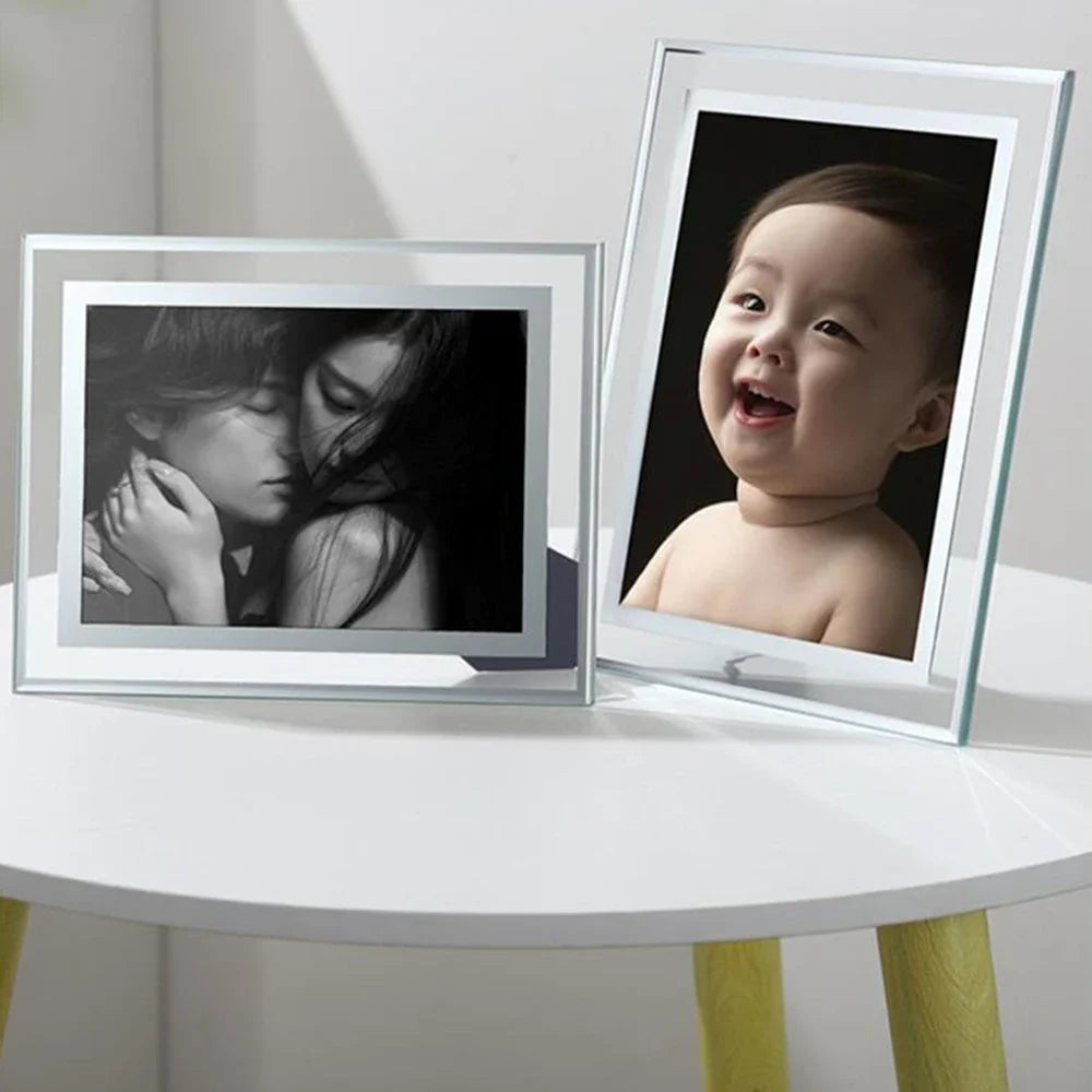 cadre photo en cristal pour portraits de famille et voyages - vue 7 sur 7
