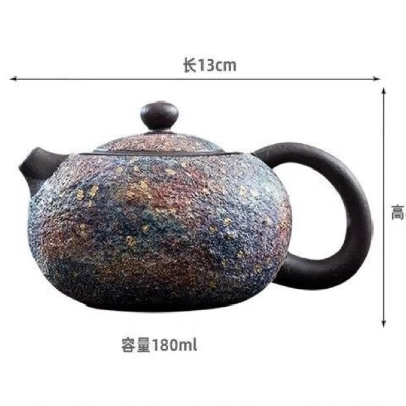 Théière xishi artisanale céramique style rétro chinois coffret - vue 6 sur 7