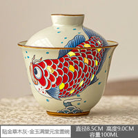 théière kung fu céramique arowana rétro tasse individuelle