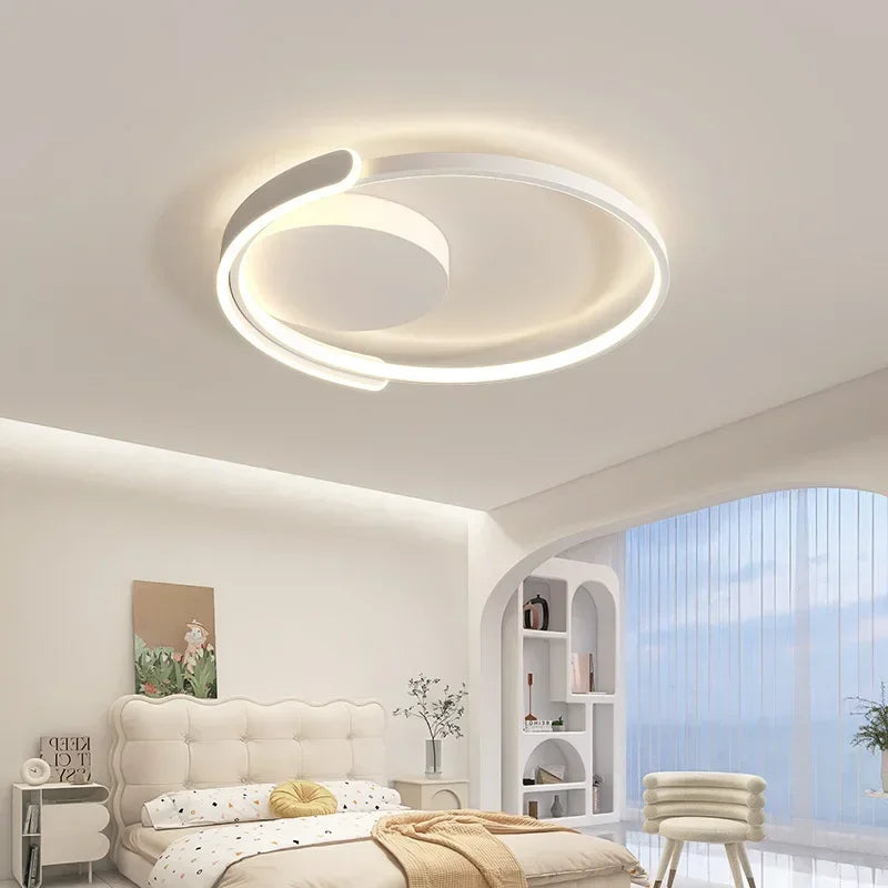 Plafonnier Led circulaire minimaliste moderne - vue 3 sur 10