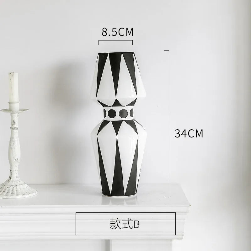 vase créatif nordique style abstrait pour arrangement floral - vue 10 sur 12