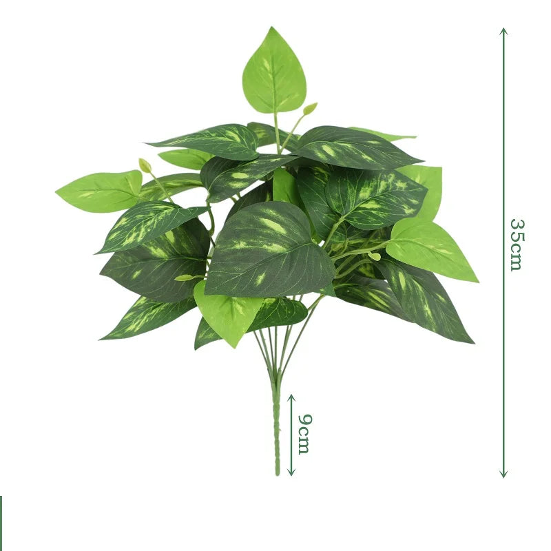 feuilles de bambou artificielles en soie pour décoration élégante - vue 23 sur 32