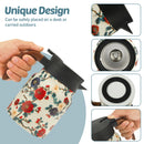 Théière isotherme vintage motif floral acier inox infuseur