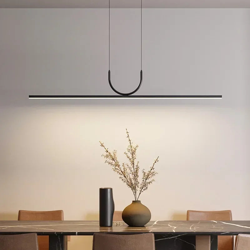 lustres led modernes simples pour table luminaires suspendus - vue 2 sur 14