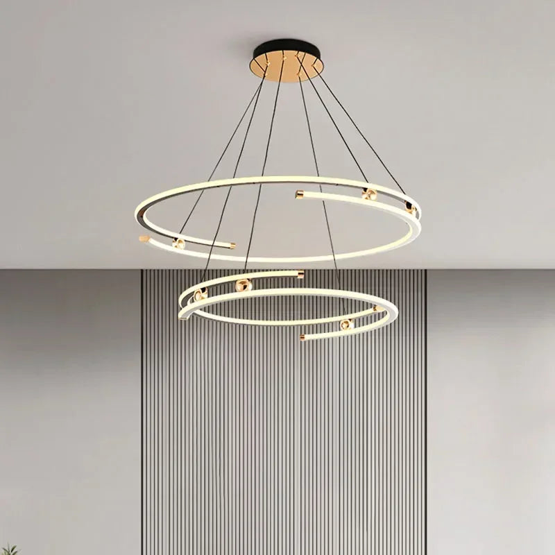 suspension led moderne pour décoration intérieure élégante - vue 6 sur 12