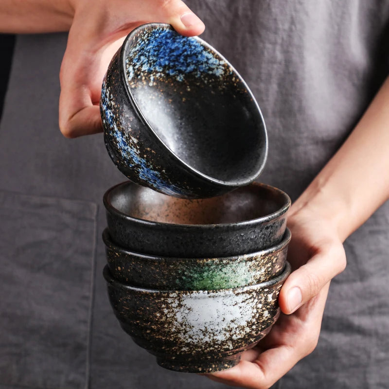 Bol céramique forme corne japonais style créatif riz - vue 5 sur 7
