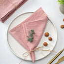 Serviette de table coton lavé style vintage pastoral