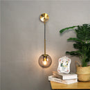 applique murale led vintage post-moderne boule de verre nordique