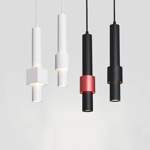 lustre cylindrique créatif pour décoration industrielle élégante