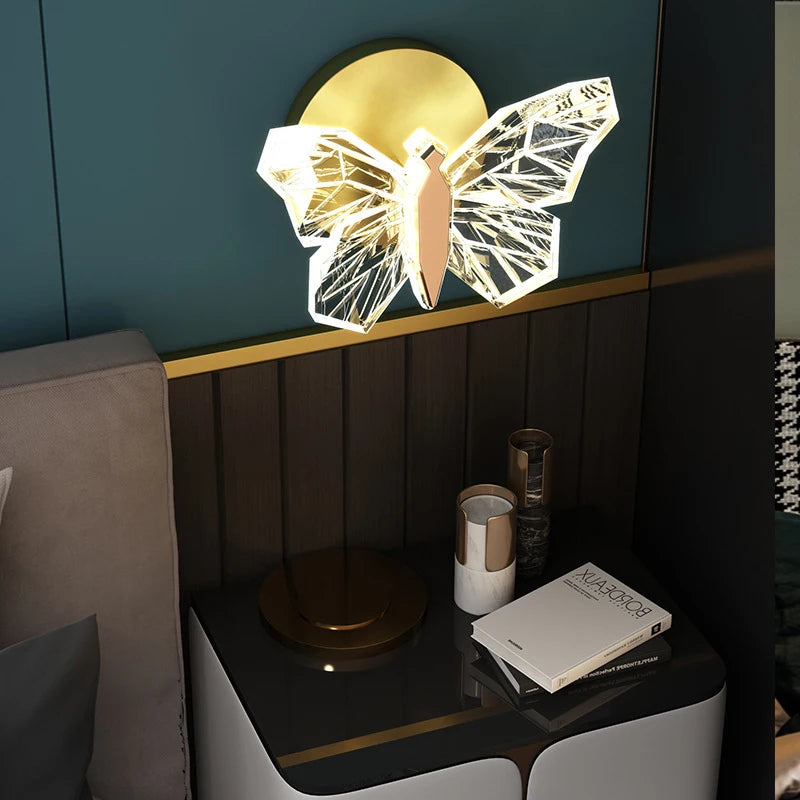 applique murale led papillon pour décoration intérieure moderne - vue 4 sur 8