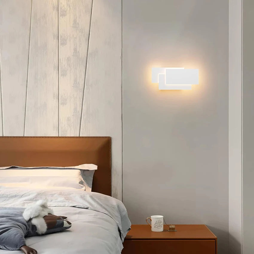 Applique murale LED rectangles superposés