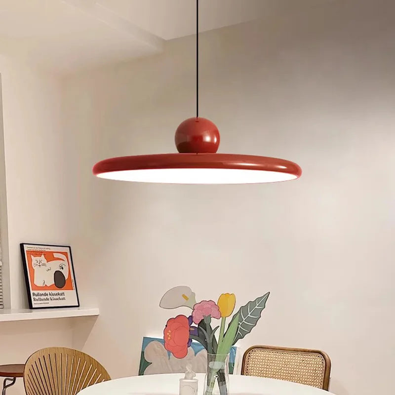 suspension led nordique style soucoupe pour éclairage intérieur
