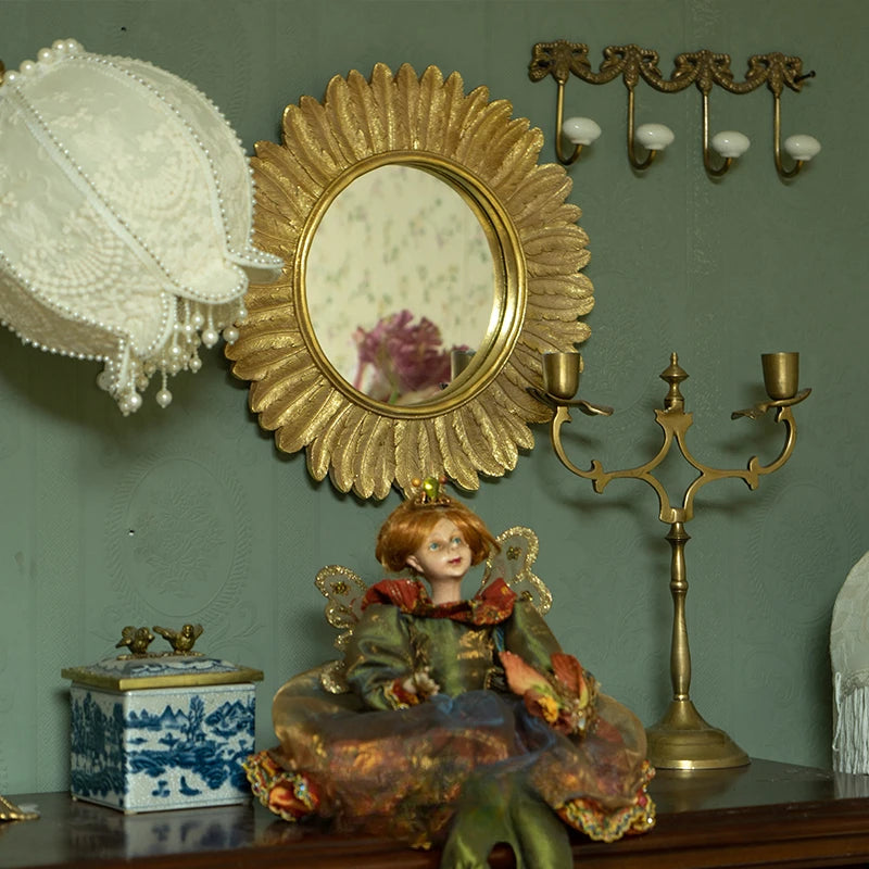 miroir décoratif en macramé style rétro pour décoration intérieure - vue 5 sur 7