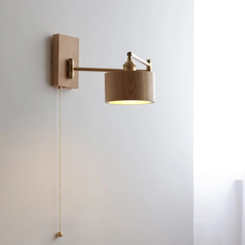 Applique murale LED en bois de frêne et de noyer - vue 7 sur 23