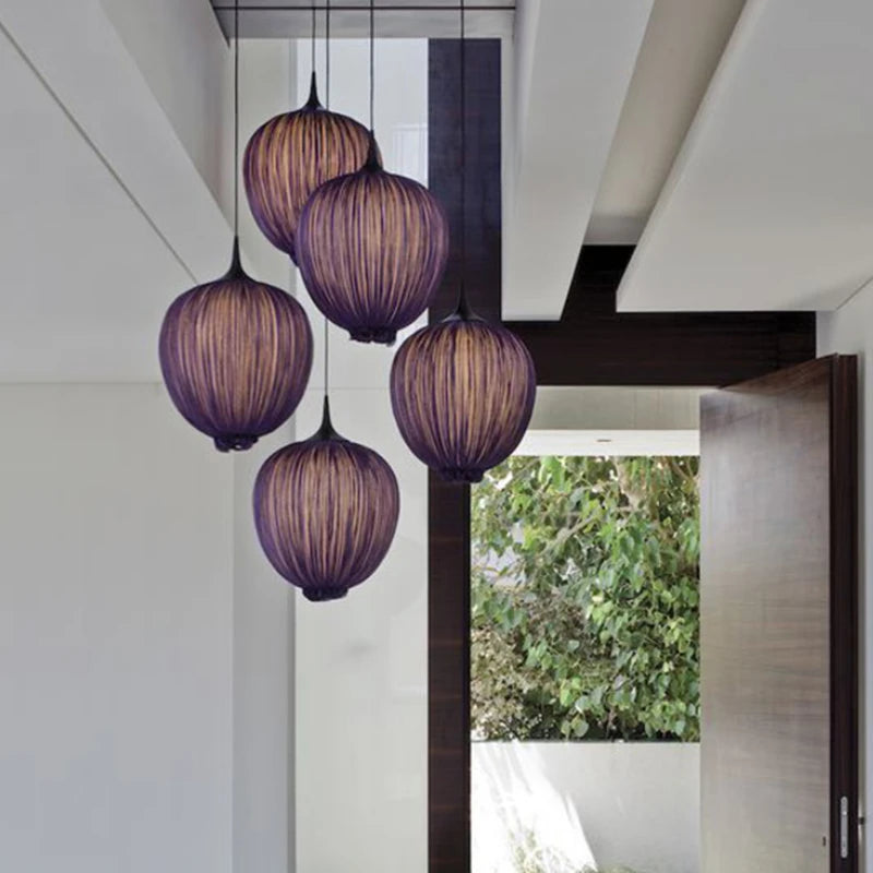 lampe suspendue lanterne chinoise classique décorative - vue 6 sur 9