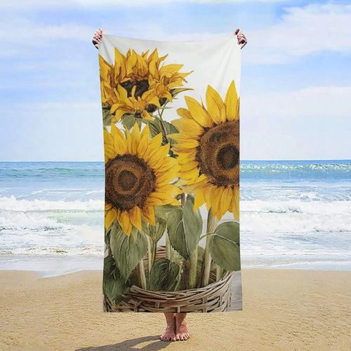Serviette de plage a carreaux legere sechage rapide