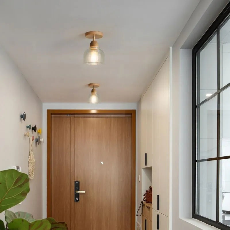 Plafonnier nordique en bois à tête unique - vue 4 sur 8