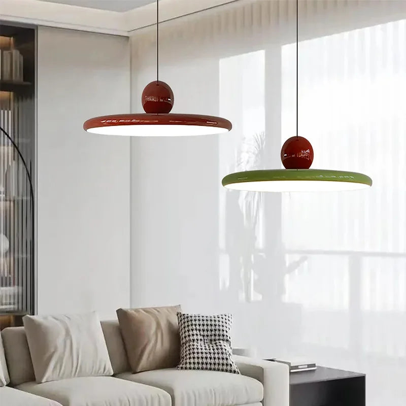 suspension led nordique style soucoupe pour éclairage intérieur