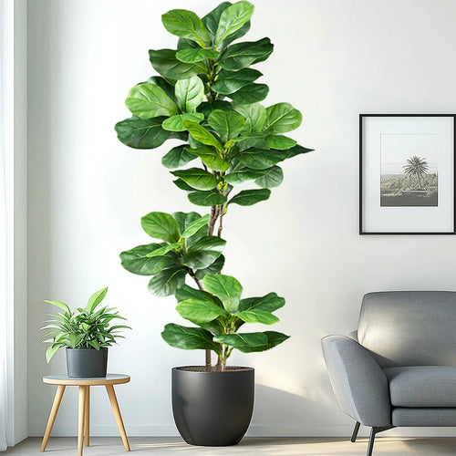 branches de plantes artificielles ficus au toucher réaliste pour décor intérieur