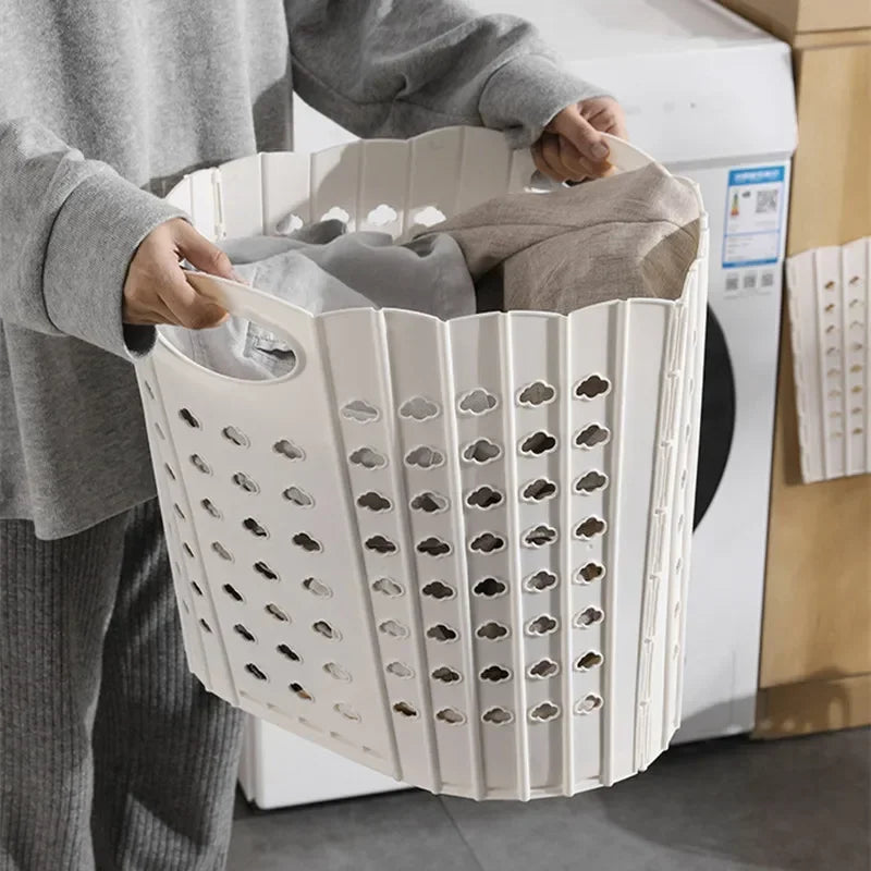 panier pliable pour rangement vêtements et jouets - vue 6 sur 8
