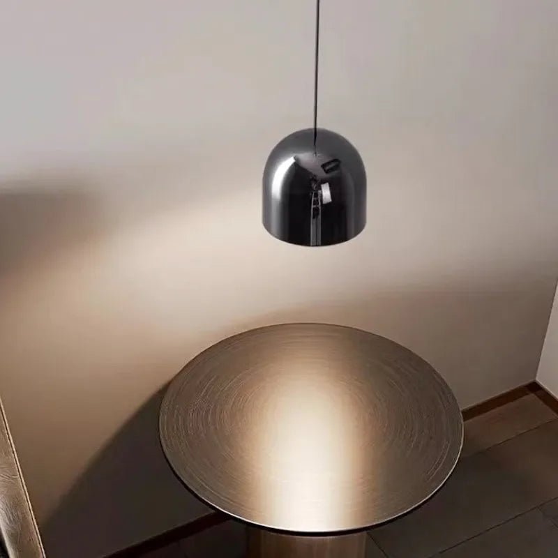 Moderne LED Lustre Lumière Restaurant Bar Hôtel Minimaliste Tête Unique Suspension Salon Chevet Allée Plafonniers - vue 8 sur 11