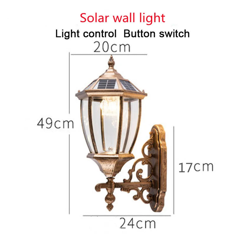 lampe solaire extérieure pour éclairage de jardin et allée