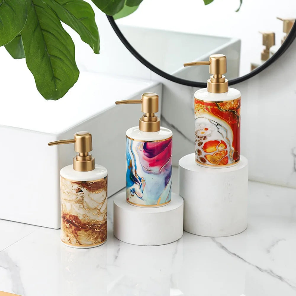 distributeur de savon doré créatif pour salle de bain - vue 4 sur 12