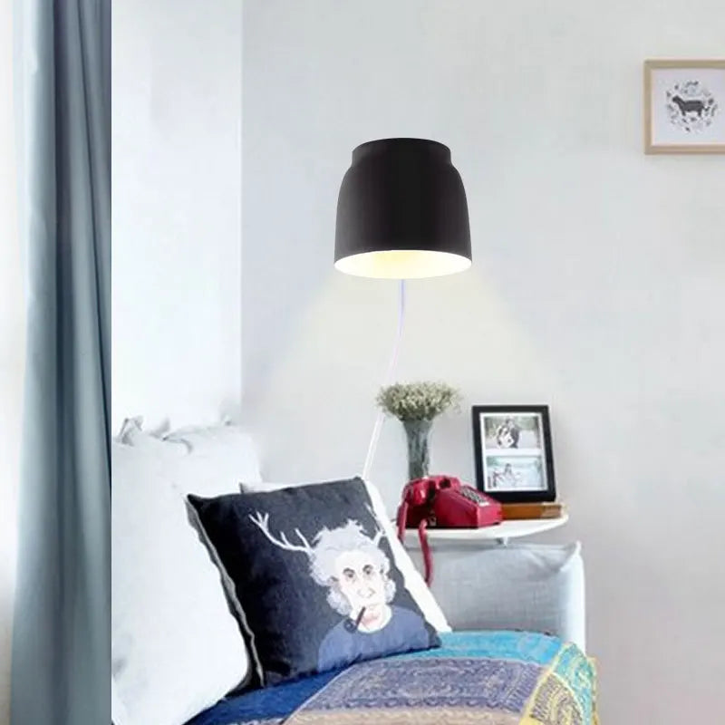 applique murale nordique simple avec interrupteur rotatif - vue 4 sur 8