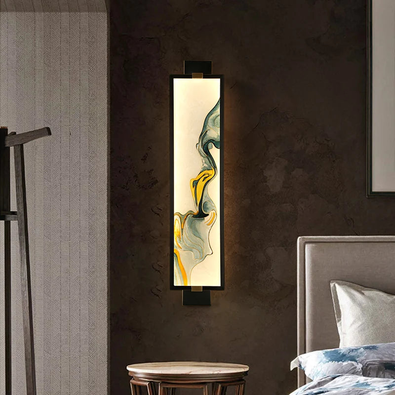 Applique murale en émail avec peinture classique